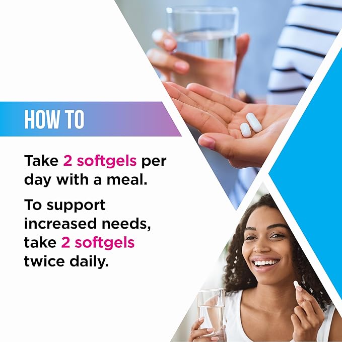 Livingood Daily Fish Oil Supplements with Omega 3 Fatty Acid, Omegas (60 Softgels) - EPA & DHA Fish Oil Pills Support Heart Health - Promotes Healthy Digestion & Brain Function - Non-GMO
