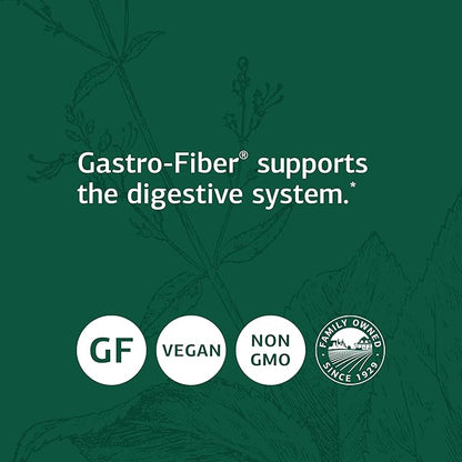 Standard Process Inc. Gastro-Fiber - Whole Food Digestion and Digestive Health, Indigestion, and Cramps with Collinsonia Root, Apple Pectin, and Fennel Seed - 150 Capsules