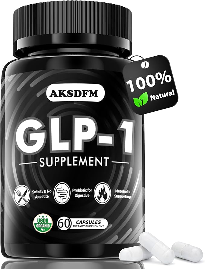 GLP-1 Supplement, GLP Activate Natural Formula, GLP 1 Support for Gut, Digestion, Energy, GLP-1 Levels & Overall Health, Take Before Meal - 60 Capsules
