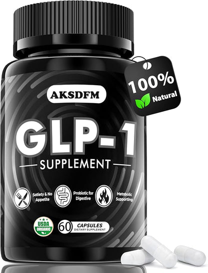 GLP-1 Supplement, GLP Activate Natural Formula, GLP 1 Support for Gut, Digestion, Energy, GLP-1 Levels & Overall Health, Take Before Meal - 60 Capsules