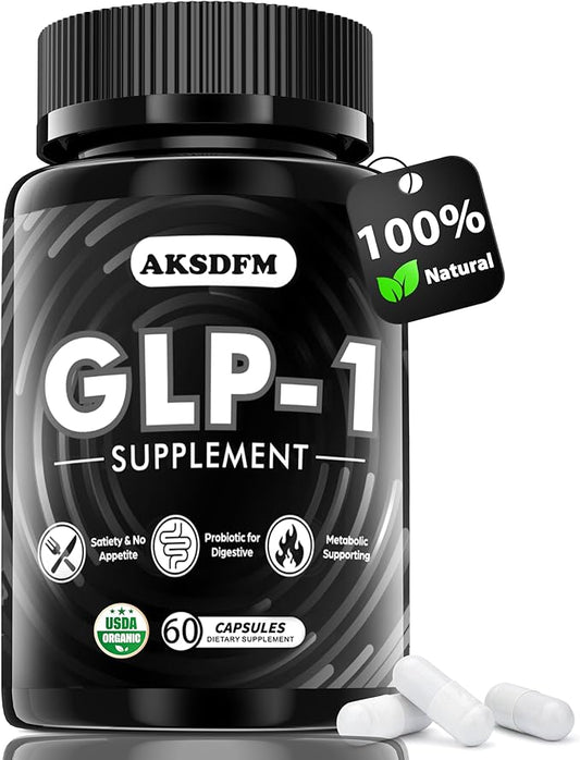 GLP-1 Supplement, GLP Activate Natural Formula, GLP 1 Support for Gut, Digestion, Energy, GLP-1 Levels & Overall Health, Take Before Meal - 60 Capsules