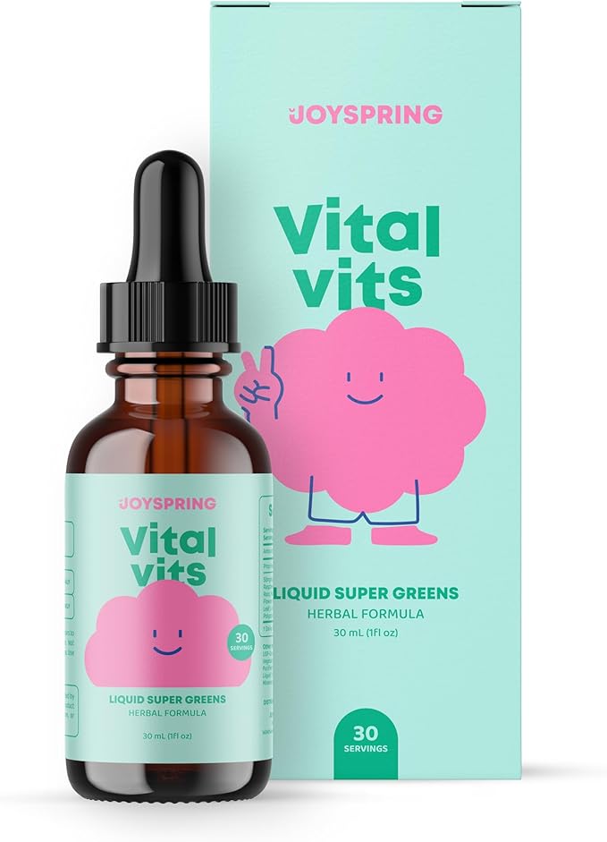 JoySpring Kids Zinc and Vitamin C and Liquid Multivitamin Drops for Kids