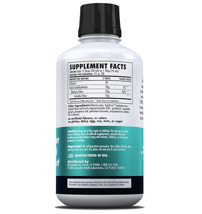 HEALTH DIRECT - Ready Fiber - Prebiotic Liquid Fiber Supplement for Women, Men and Kids - 15 Fl Oz - 15-30 Servings, Unflavored - Easier Than Gummies, Powders and Pills