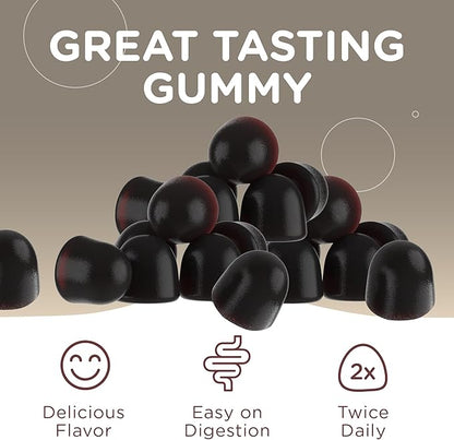 Zahler 10-in-1 Mushroom Gummies Raspberry Flavored with Lions Mane Mushroom, Reishi, Cordyceps, White Button, Plus 6 Adaptogenic Mushrooms 60