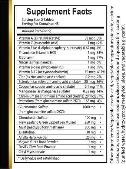msm and glucosamine - Joint Matrix PRO - Chondroitin Sulfate, Advanced Joint Support Formula, Promotes Joint Comfort & Flexibility, Supports Healthy Joint - 1 Bottle