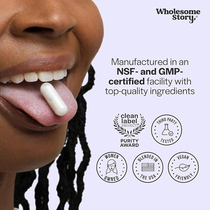 Wholesome Story Organic Vitex Chasteberry Supplement for Women | Vitex Berry Agnus Castus | Chaste Tree Berry Supplement | Hormone Balance & Fertility Support | 120 Capsules