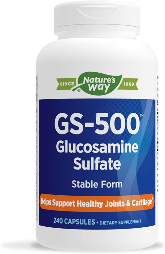 Nature's Way GS-500 Glucosamine Sulfate, Joint Health Support Supplement*, 240 Capsules