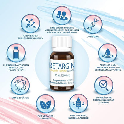 Liver Cleanse Detox- Detoxification and Digestive System Supplement for Fat Digestion Health -Vegan Liver Liquid L-Arginine Betaine Amino Acid 10 x 10 ml