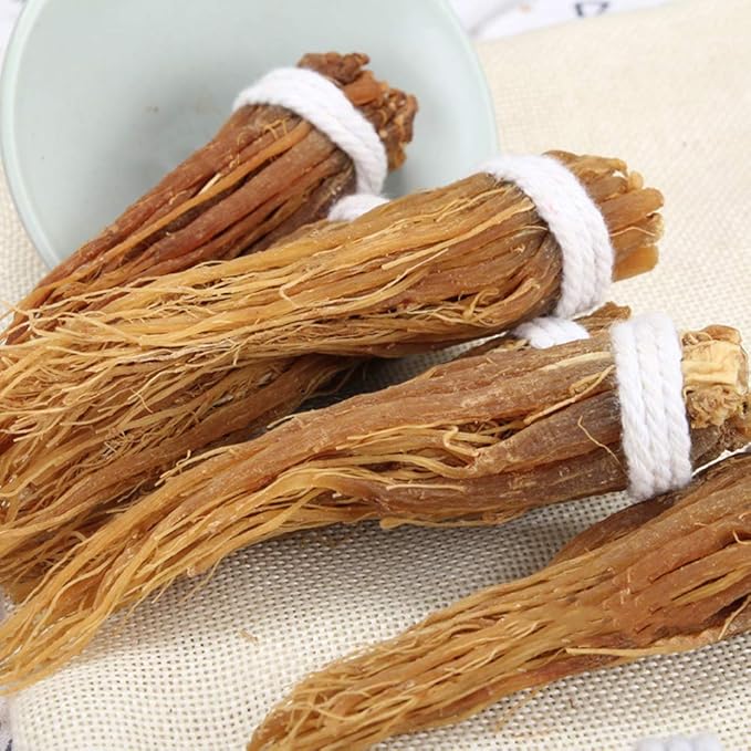 Red Ginseng Roots Red Ginseng Korean Red Ginseng Whiskers Red Ginseng Supplement Red Ginseng Tea Energy Chews (250 Grams /0.55 lbs)
