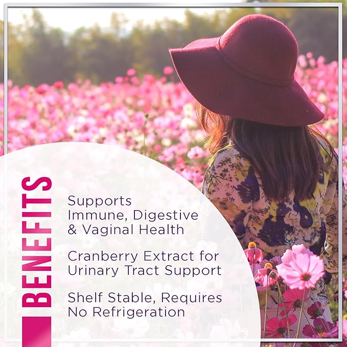 Probiotics for Women with Cranberry Extract - 6 Premium Strains for PH Balance, Digestive Health, Vaginal & Immune Support, 3 Billion CFU, Womens Probiotic Gummy for Feminine Health - 60 Gummies