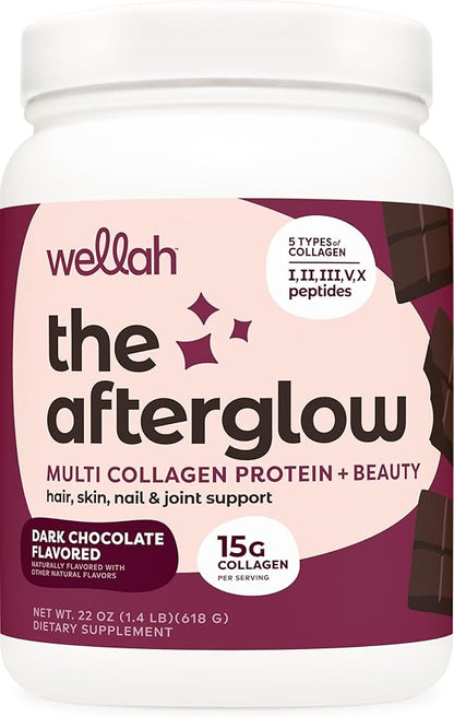 The Afterglow Multi Collagen Protein + Beauty (Dark Chocolate Flavored) 30 Servings
