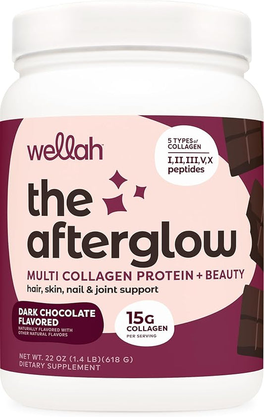 The Afterglow Multi Collagen Protein + Beauty (Dark Chocolate Flavored) 30 Servings