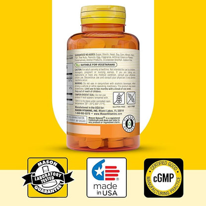 MASON NATURAL Melatonin 5 mg with B6 & Calcium, Natural Sleep Aid, Supports Restful Sleep, 60 Tablets, Pack of 3