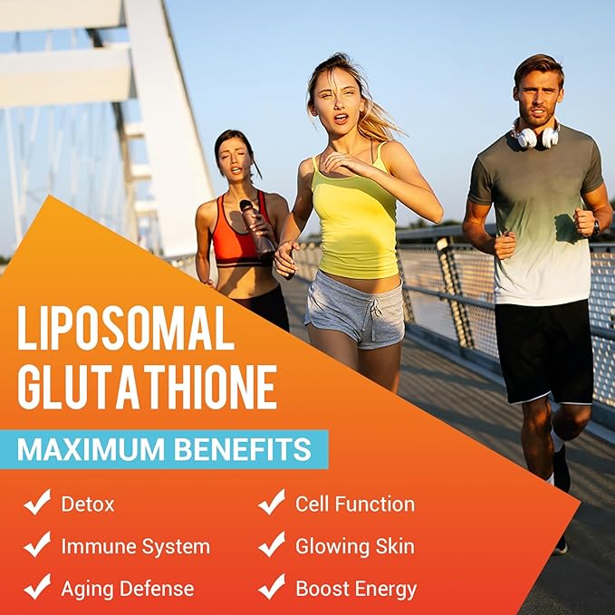 Liposomal Glutathione Softgels, Enhanced Absorption - Liposomal Delivery, Active Form L-Glutathione, Made in USA, Rich in Antioxidant Formula, Gluten Free, 360 Softgels