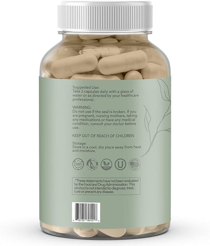 Multi-Mushroom Supplement - Complex For Brain, Immune Support, Nootropics - Performance Blend with Lions Mane, Turkey Tail, Reishi, Cordyceps, Chaga, Maitake, Shiitake, and More - 60 Capsules