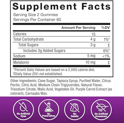 Force Factor Somnapure Gummies with Melatonin for Adults, Non-Habit-Forming Sleep Aid Supplement for Deep Sleep, Stay Asleep Longer, Wake Up Refreshed, Dream Berry Flavor, 120 Count(Pack of 1)
