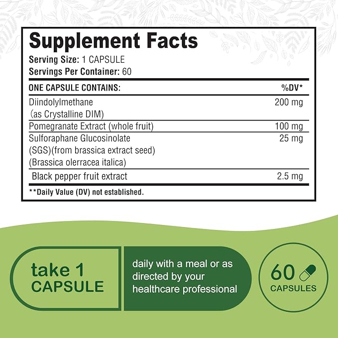 Nutraceuticals - DIM SGS +, Hormone + Detox (60 Capsules)