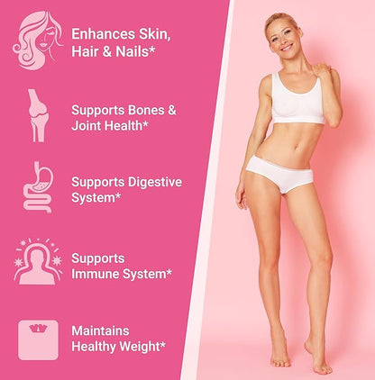 Multi Collagen Protein Powder, Type I, II, III, V, X - 5 Hydrolyzed Collagen Peptides, Skin, Hair, Nails & Joints, Triple Refined for Easy Mixing, 99% Absorption Rate, Non-GMO, Gluten-Free, Unflavored