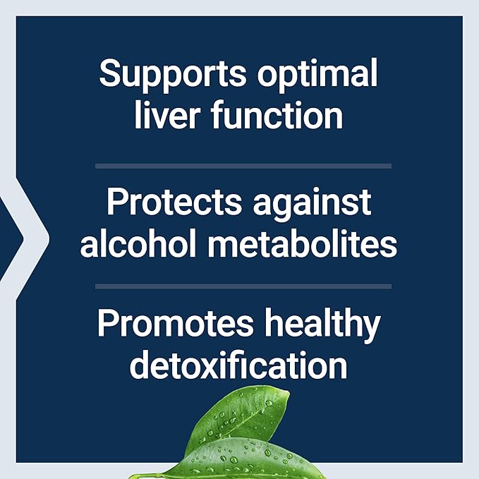 Life Extension Anti-Alcohol Complex, Vitamin C, zinc, Grape Seed, Milk Thistle, Clove Extract, Supports Healthy Alcohol Metabolism & Optimal Liver Function, Gluten-Free, Non-GMO, 60 Capsules