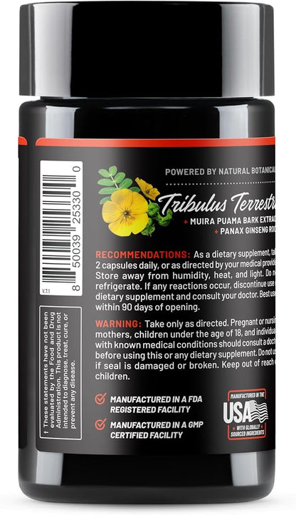 Snap Supplements Nitric Oxide Booster Supplement with L Arginine and L Citrulline Essential Amino Acids and Ginseng Root, Energy, Heart Health, Muscle Growth & Circulation Support, 90 Capsules