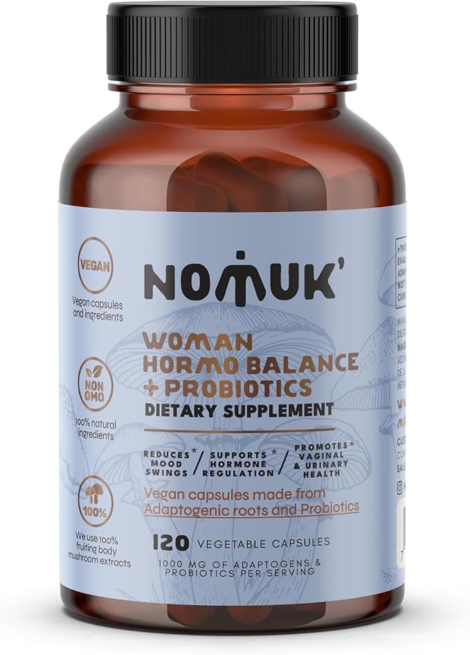 hormo Balance + probiotics for Women, Dietary Supplement with Shatavari rooot, Maca Schisandra & Ginseng Extract, probiotics for Digestive, Immune Health 120 Capsules