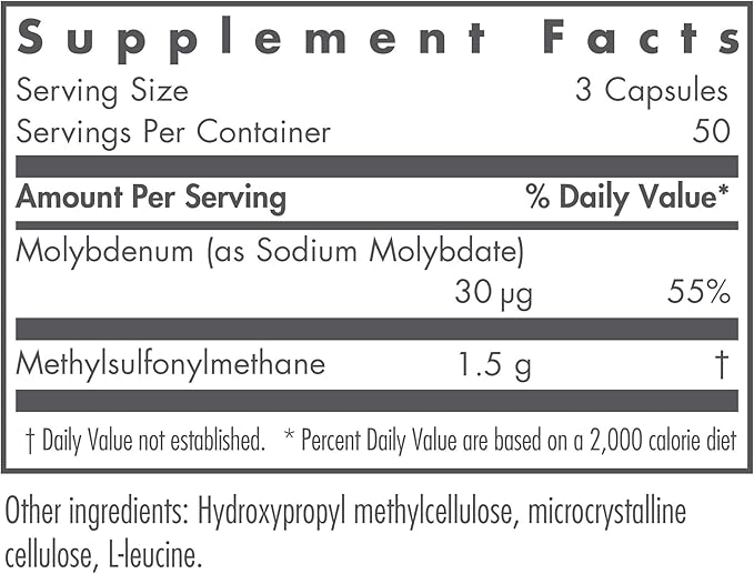 Nutricology MSM Supplement - Joint Support, Methylsulfonylmethane, for Hair Growth, Skin & Nails, 500 mg Vegetarian Capsules - 150 Count