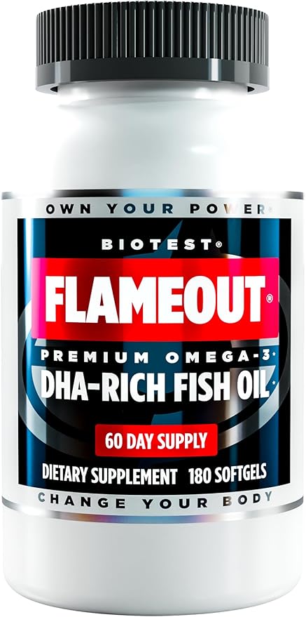 Biotest Flameout DHA-Rich Fish Oil - 4200 mg Omega 3-180 Softgels (60 Day Supply)