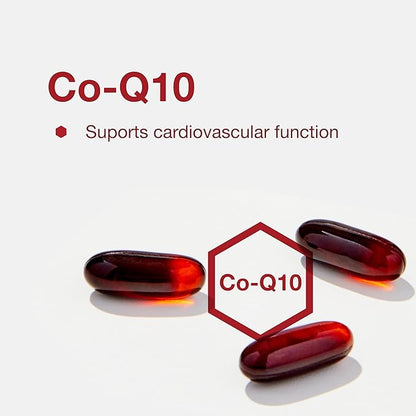 PROTOCOL FOR LIFE BALANCE Cardio Tri-Plex - Heart Health Formula - with Red Yeast Rice, CoQ10 & Omega-3 Fish Oil - DHA Dietary Supplements