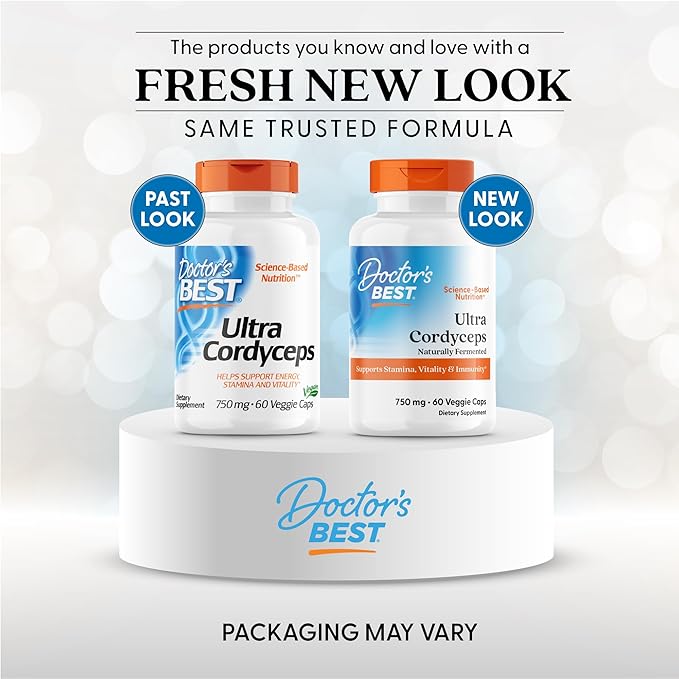 Doctor's Best Ultra Cordyceps Non-GMO, Vegan, Gluten Free, Soy Free, 60 Veggie Caps