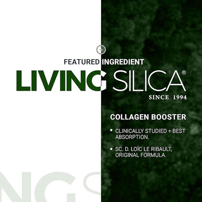 Living Silica Plant Based Collagen Booster | Vegan | Supports Healthy Collagen and Elastin Production for Joint & Bone Support, Glowing Skin, Strong Hair & Nails 500 ml | 16.9 Fl Oz