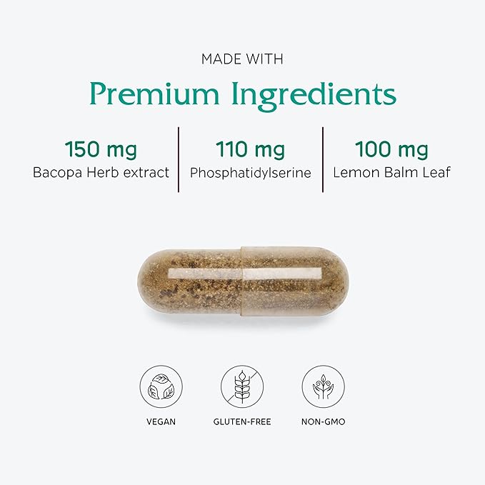 Vitanica, MindBlend, Brain Support, Vegan, 60 Capsules
