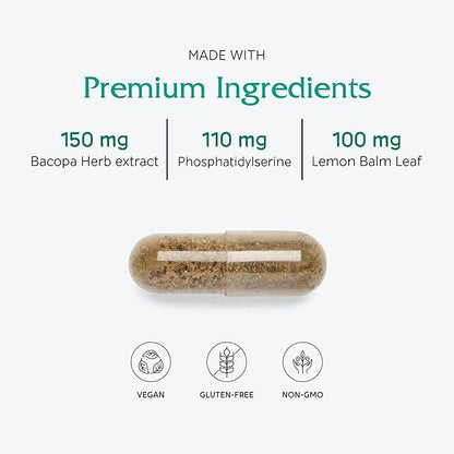 Vitanica, MindBlend, Brain Support, Vegan, 60 Capsules