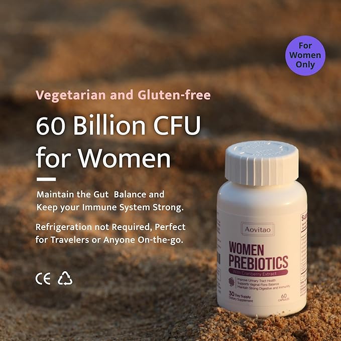 Menopause Supplement for Women Hormone Balance Pills Female Gut Health Hot Flashes Night Sweats Mood Premenopause CFU