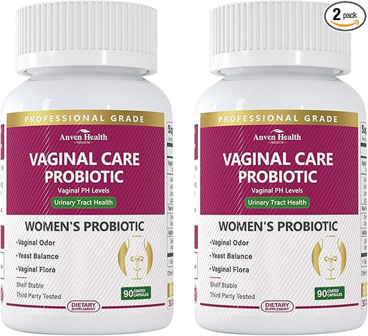Vaginal Probiotics for Women - 60 Billion Womens Probiotic for Vaginal Flora, Odor, Yeast, Gut & Digestive Health with Saffron, Lecithin, Cranberry & Olive Leaf Extracts | 180 Veggie Caps