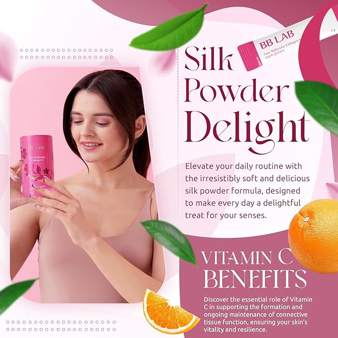 BB LAB Powder Collagen, SF3X-7 Intensive Series, Made in Korea, 30 Sticks (Low Molecular Collagen S), Pink