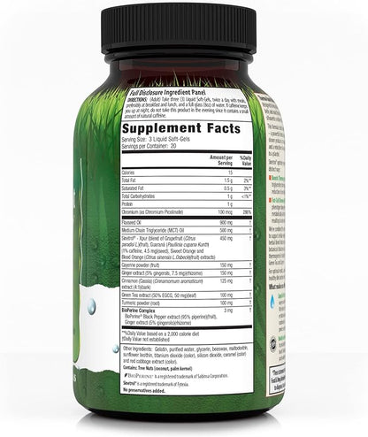 Irwin Naturals Thermo-Burn Stubborn Fat Metabolizer - 60 Liquid Soft-Gels, Pack of 2 - Helps Target & Metabolize Stubborn Fat Storage Cells - 40 Total Servings