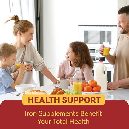 Iron Supplement, High Potency Iron 18 mg, as Ferrous Bisglycinate, for Women & Men, Easily Absorbed, Non-Gluten, GMOs-Free, 60 Count Veg Capsules (Pack of 2)