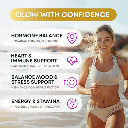 Organic KSM66 Ashwagandha Blend for Mood Boost and Stress Support with Maca Ginseng Shilajit Moringa Fenugreek. Natural Multivitamin Supplements for Women and Men 60 Capsules