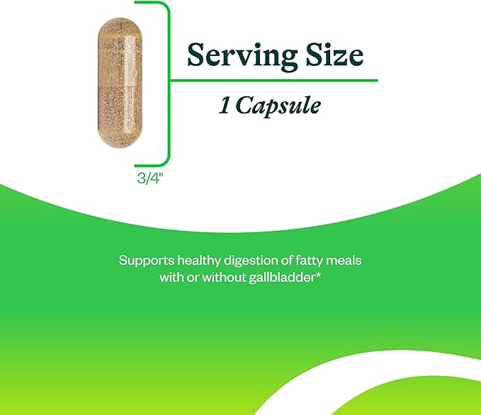 Seeking Health Ox Bile, 125 mg Digestive Enzyme Supplement, Gallbladder Support, Histamine Intolerance Support, Vegetarian Capsules (120 Capsules)