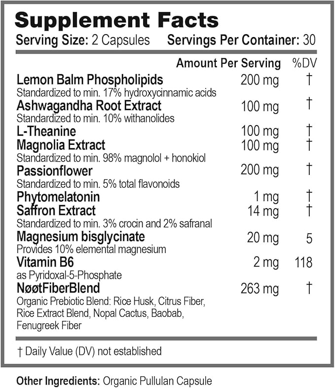 Deep Sleep - All Natural Sleep Aid for Adults and Students - Non Habit Forming Sleeping Pills for Adults - No Jet Lag & Travel Recovery - Vegan - 60 Capsules / 1 Month Supply