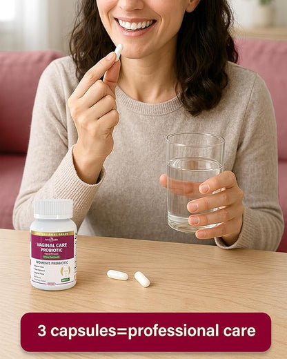 Vaginal Probiotics for Women - 60 Billion Womens Probiotic for Vaginal Flora, Odor, Yeast, Gut & Digestive Health with Saffron, Lecithin, Cranberry & Olive Leaf Extracts | 180 Veggie Caps