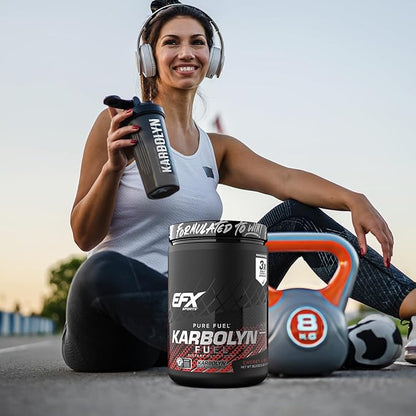 EFX Sports Karbolyn Fuel | Fast-Absorbing Carbohydrate Powder | Carb Load, Sustained Energy, Quick Recovery | Stimulant Free | 19 Servings (Cherry Limeade)
