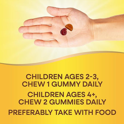 Nature’s Way Alive! Kids Zero Sugar Gummy Multivitamin, for Kids Ages 2+, Supports Bone, Eye & Immune Health, No Sugar Alcohols, Plant-Based Sweeteners, Berry-Citrus Flavored, 60 Gummies