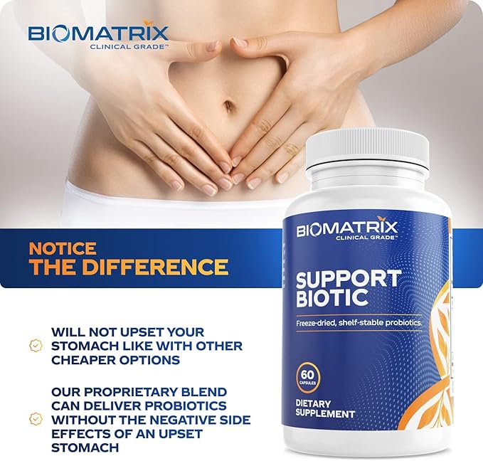 Saccharomyces boulardii Probiotic Supplement w/L. paracasei, L. rhamnosus, Bifidobacterium, Acidophilus – Prebiotic Complement – Temp-Stable, 30-60 Day Supply