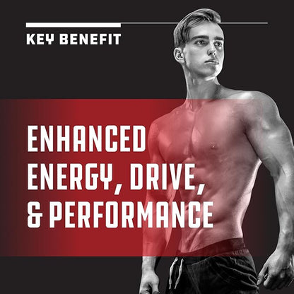 Extra Strength Testosterone Booster for Men - Herbal Testosterone Supplement for Men with Horny Goat Weed Maca Root Tongkat Ali and Saw Palmetto Extract for Muscle Enlargement Stamina and Strength