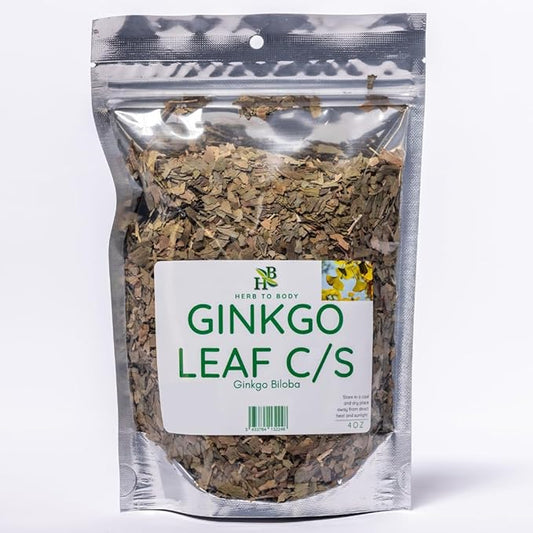 Ginkgo Leaf C/S | Cut & Sifted | Ginkgo Biloba | Wildcrafted | 4oz