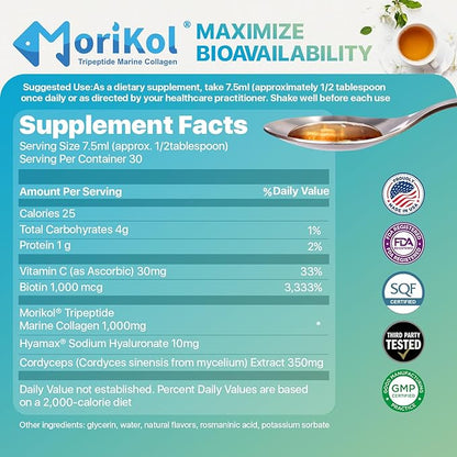 Advanced Hydrolyzed Marine Collagen Peptides - Anti-Aging and Skin Renewal Tripeptide Supplement for Hair, Skin and Nails - Helps Maintain Healthy Joints | Mint Chocolate Flavor - 30 Servings