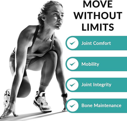 Granite Joint Care: Premium UC-II Collagen, Turmeric Curcumin C3, AKBA Boswellia + More - All-in-One Support for Joint Mobility, Comfort & Strength (60ct)