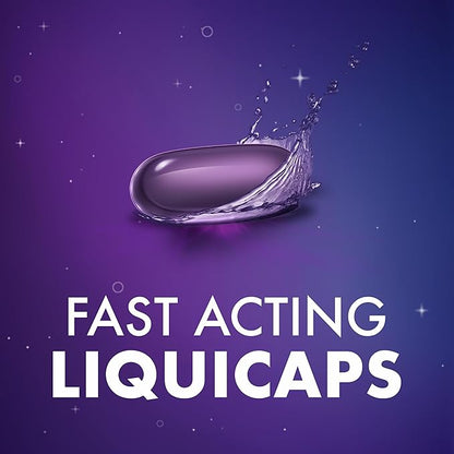 ZzzQuil LiquiCap Sleep Aid, Diphenhydramine 25mg HCl, Sleep Aids for Adults, Nighttime Sleep Aid, 72 LiquiCaps
