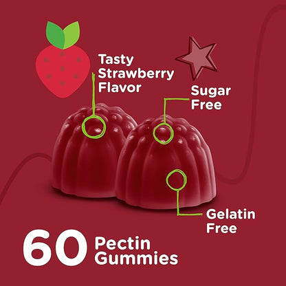 Vitamin B12 for Kids Gummies, 1000mcg - Sugar Free - Metabolism, Natural Energy Support - Vegan, Gelatin Free, Gluten Free, GMO Free - Tasty Chewable B12 Strawberry Flavored Gummy